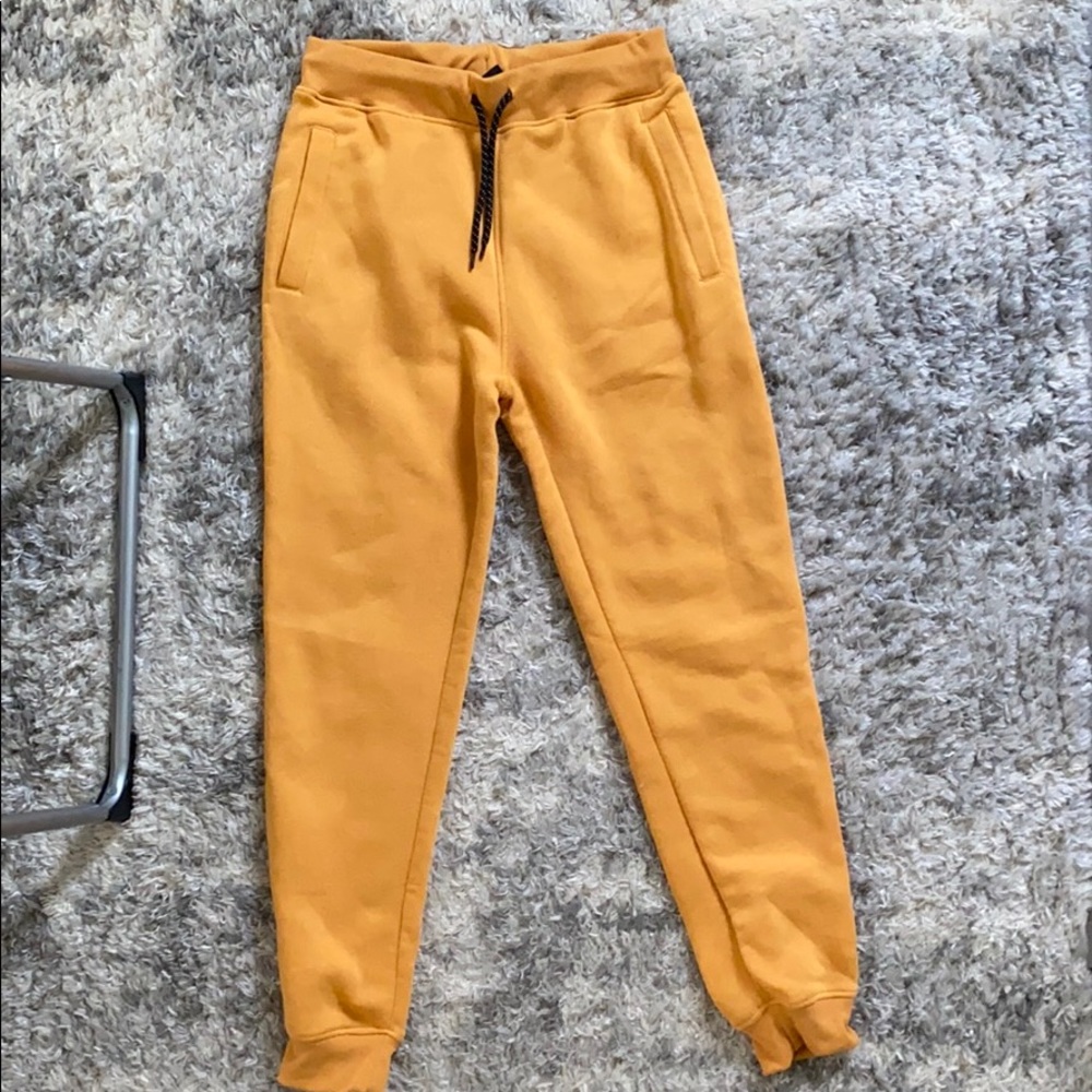 Yellow sweatpants